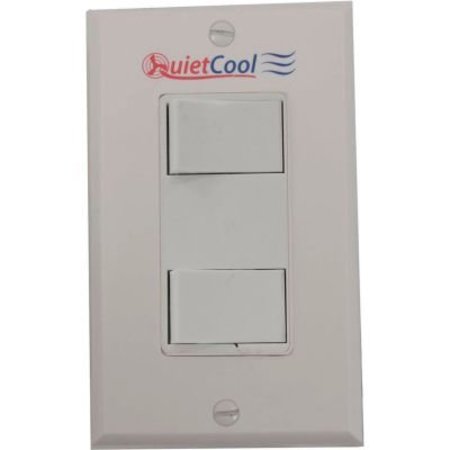 QUIETCOOL Double Single Pole Switch & Plate IT-30020